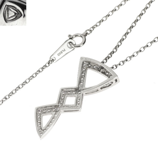 アンブローズ Pt900/Pt850 ダイヤモンド ペンダントネックレス 0.43ct