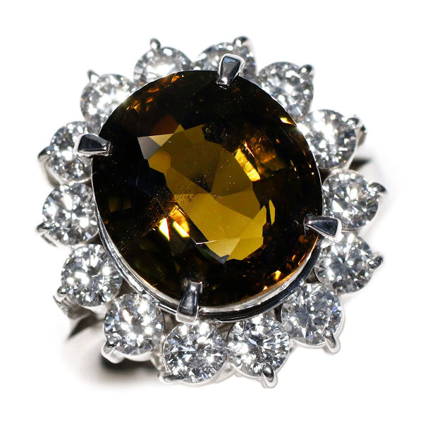 希少 Pt900 アレキサンドライト ダイヤモンド リング 9.33ct D1.90ct