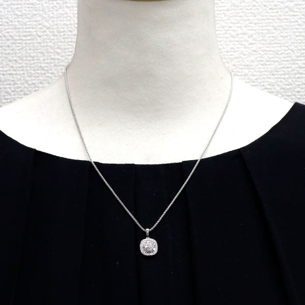 K18WG ダイヤモンド ペンダントネックレス 0.50ct