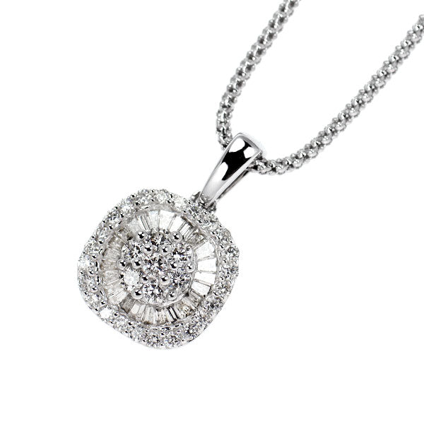 K18WG ダイヤモンド ペンダントネックレス 0.50ct