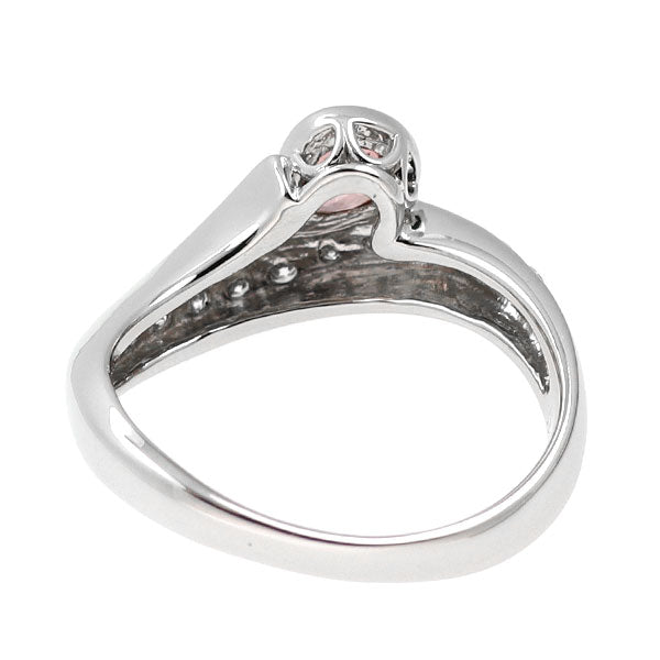 Pt900 ピンク サファイア ダイヤモンド リング 0.524ct D0.26ct