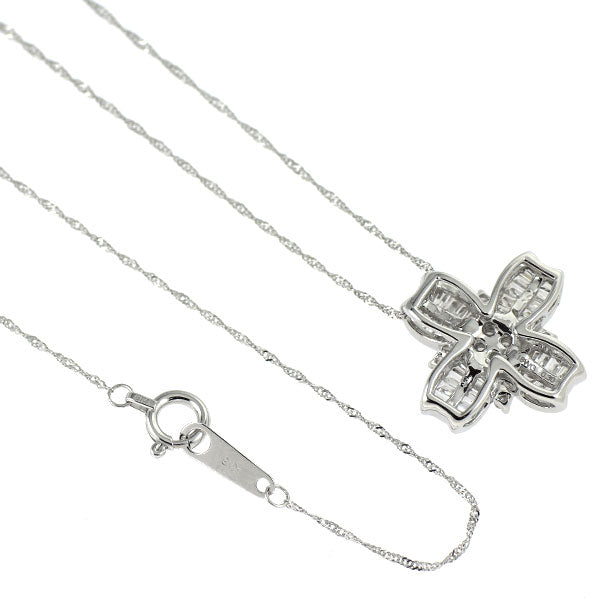 K18WG ダイヤモンド ペンダントネックレス 0.30ct