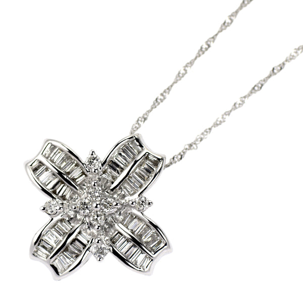 K18WG ダイヤモンド ペンダントネックレス 0.30ct