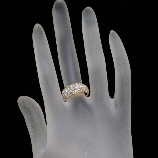 K18YG ダイヤモンド リング 2.18ct パヴェ