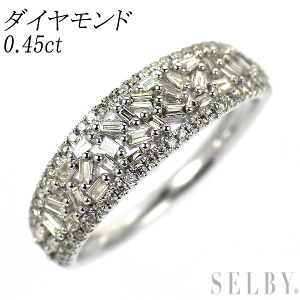 K18WG ダイヤモンド リング 0.45ct