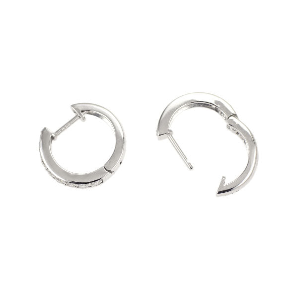 K18WG ダイヤモンド フープ ピアス 0.50ct