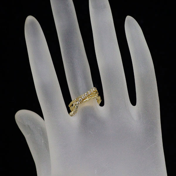 K18YG ダイヤモンド リング 0.50ct  形状記憶  2WAY