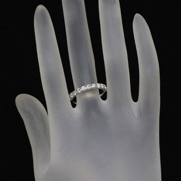 Pt950 ダイヤモンド リング 0.85ct ハーフエタニティ — セルビー