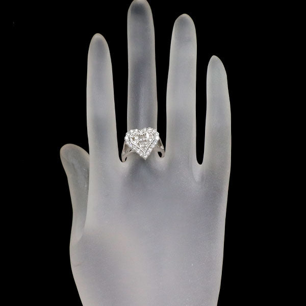 K18WG ダイヤモンド リング 1.00ct ハート