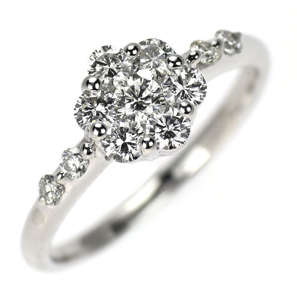 K18WG ダイヤモンド リング 0.50ct