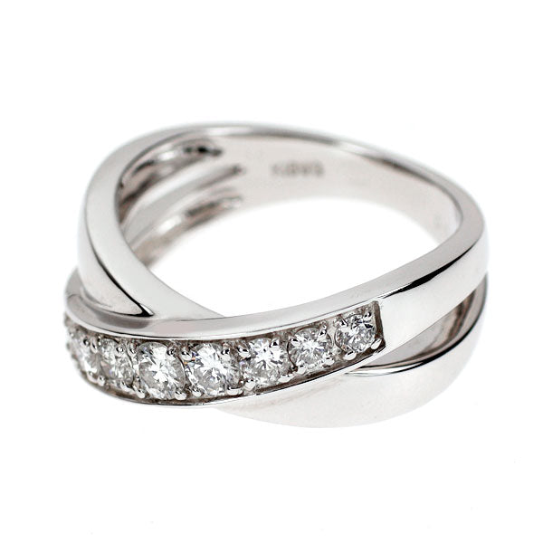 K18WG ダイヤモンド リング 0.50ct
