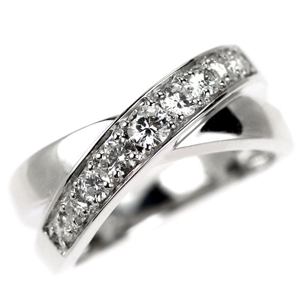 K18WG ダイヤモンド リング 0.50ct