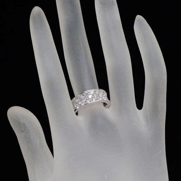 K18WG ダイヤモンド リング 1.33ct  パヴェ