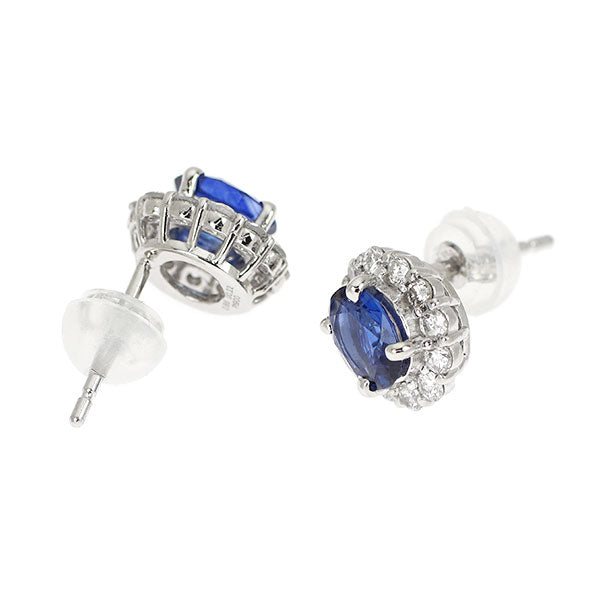 PT900　サファイア　ピアス　訳あり Pt900 サファイア ダイヤモンド ピアス 1.14ct D0.44ct — セルビー