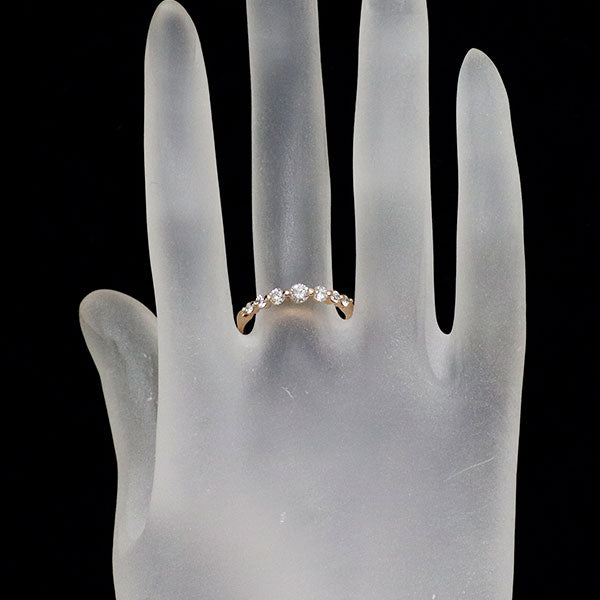 K18PG ダイヤモンド リング 0.50ct  一文字