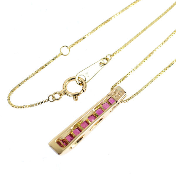 K18YG ルビー ペンダントネックレス 1.64ct