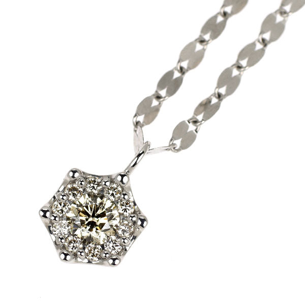 Pt900/ Pt850 ダイヤモンド ペンダントネックレス 0.31ct