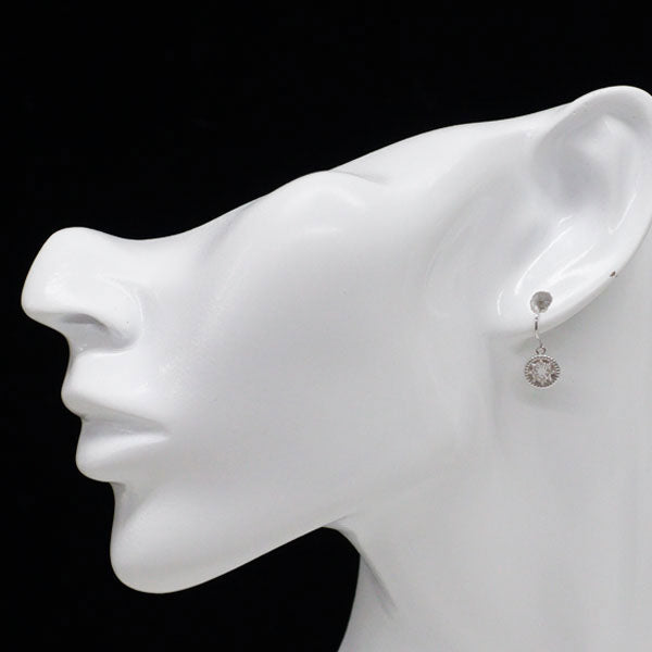 K14WG ダイヤモンド ピアス 0.08ct