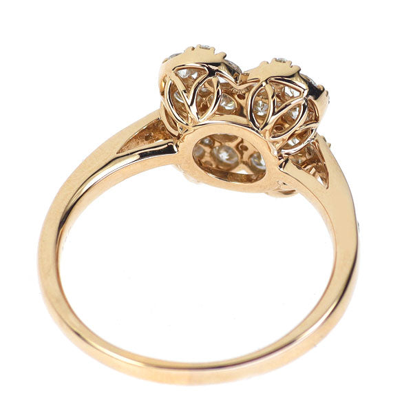 K18PG ダイヤモンド リング 1.20ct クローバー