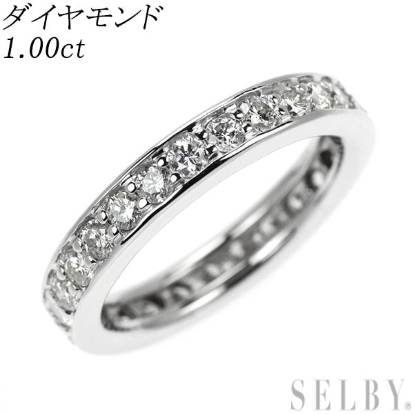 K18WG ダイヤモンド リング 1.00ct フルエタニティ