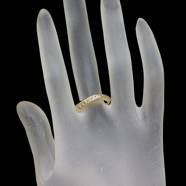 K18YG ダイヤモンド リング 0.30ct ハーフエタニティ