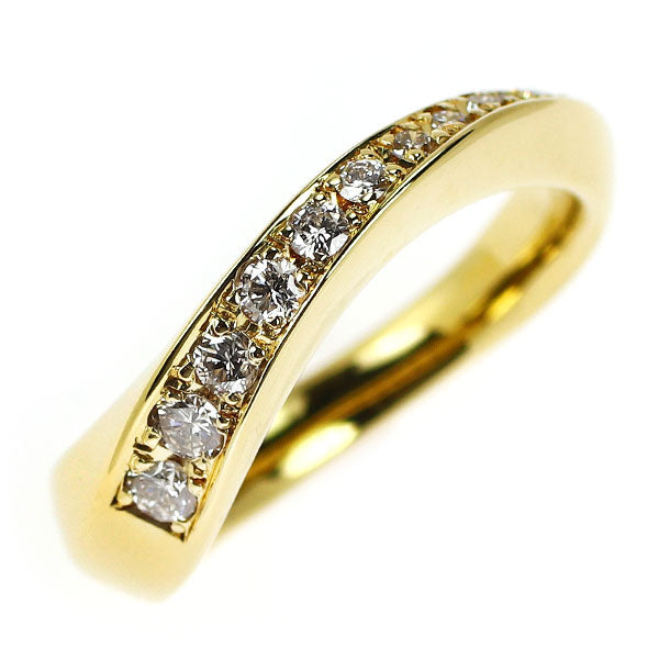 K18YG ダイヤモンド リング 0.30ct ハーフエタニティ