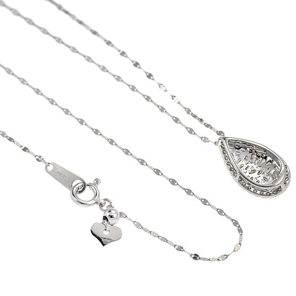 K18WG ダイヤモンド ペンダントネックレス 0.30ct