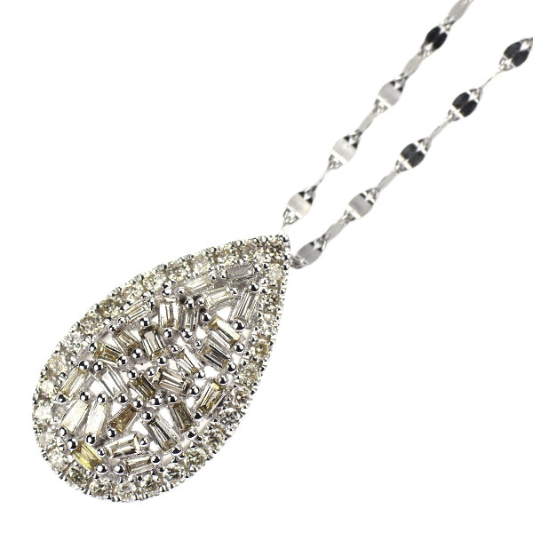 K18WG ダイヤモンド ペンダントネックレス 0.30ct
