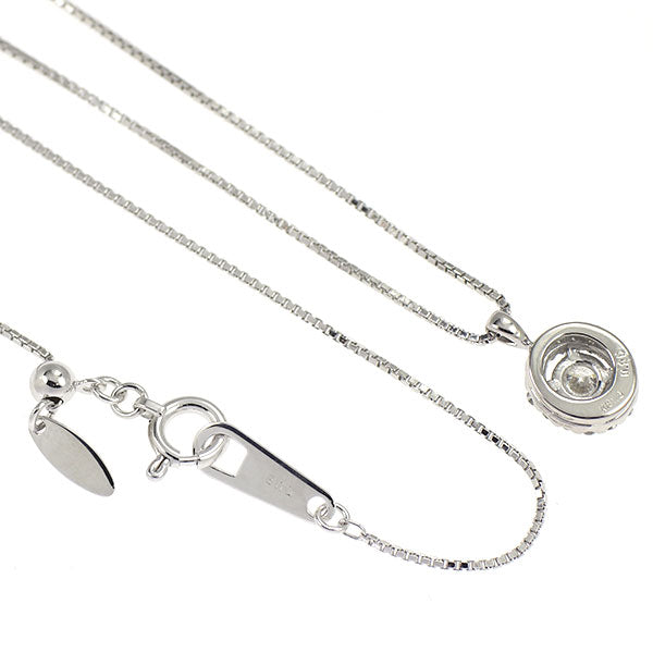 K18WG ダイヤモンド ペンダントネックレス 0.25ct