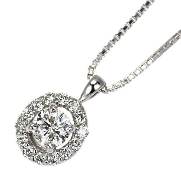 K18WG ダイヤモンド ペンダントネックレス 0.25ct