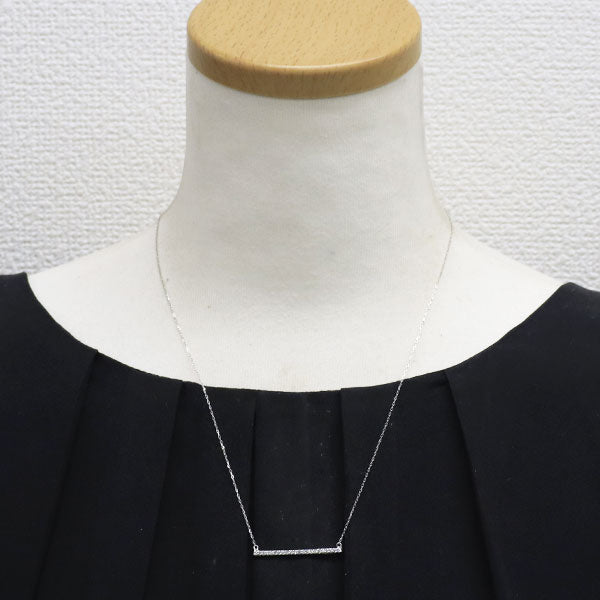 K18WG ダイヤモンド ペンダントネックレス 0.25ct