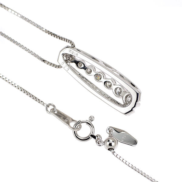 K18WG ダイヤモンド ペンダントネックレス 0.70ct