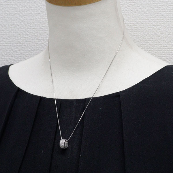 K18WG ダイヤモンド ペンダントネックレス 0.50ct パヴェ