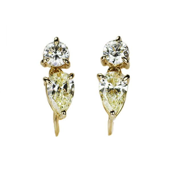 平和堂貿易 K18YG ダイヤモンド イヤリング 1.02ct