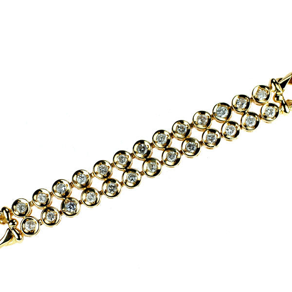 K18YG ダイヤモンド ブレスレット 1.00ct
