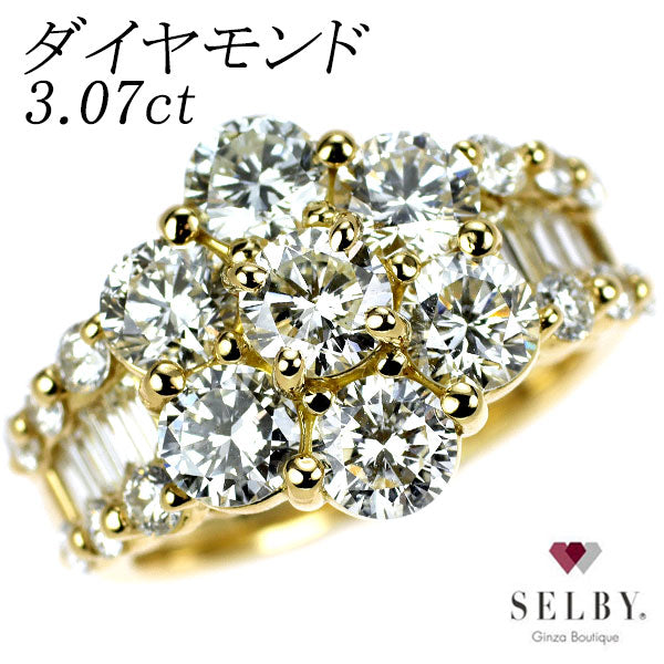 K18YG ダイヤモンド リング 3.07ct 《セルビー銀座店》【中古】