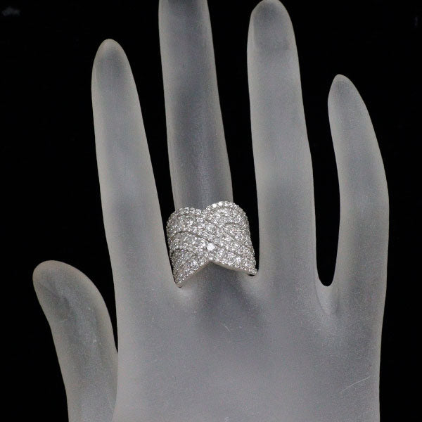 K18WG ダイヤモンド リング 3.07ct
