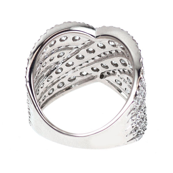 K18WG ダイヤモンド リング 3.07ct