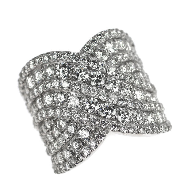 K18WG ダイヤモンド リング 3.07ct