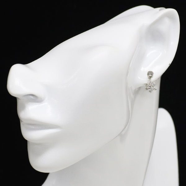 Pt900 ダイヤモンド ピアス 1.00ct  フラワー