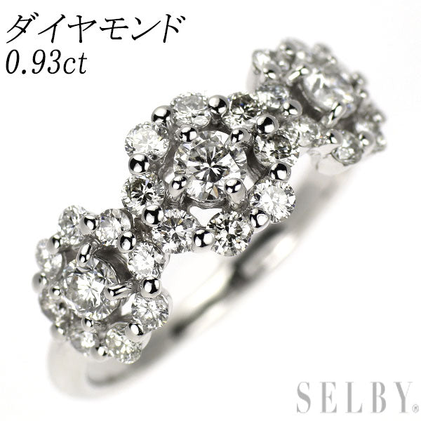 K18WG ダイヤモンド リング 0.93ct