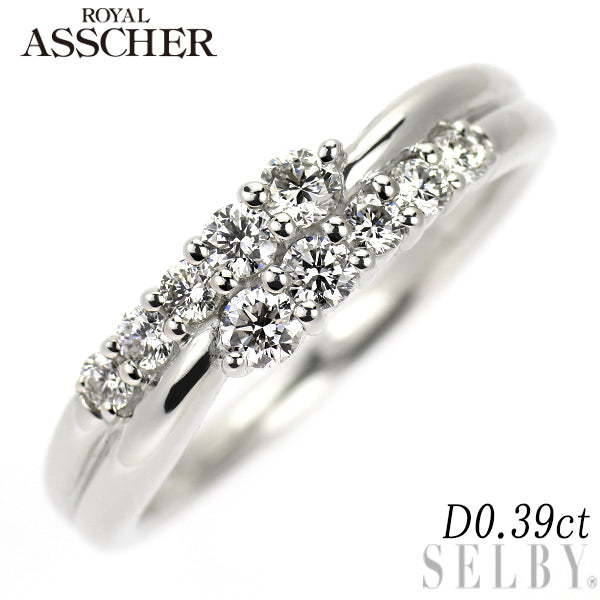 ロイヤルアッシャー Pt900 ダイヤモンド リング 0.39ct