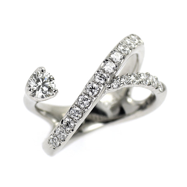 小寺智子 Pt900 ダイヤモンド リング 0.46ct シューティングスター ピンキー