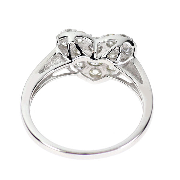 K18WG ダイヤモンド リング 1.00ct ハート