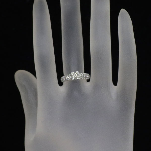 ポンテヴェキオ K18WG ダイヤモンド リング 0.70ct フラワー