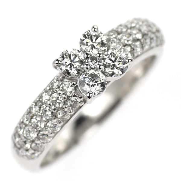 ポンテヴェキオ K18WG ダイヤモンド リング 0.70ct フラワー
