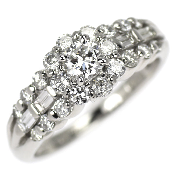 Pt900 ダイヤモンド リング 0.260ct D0.65ct