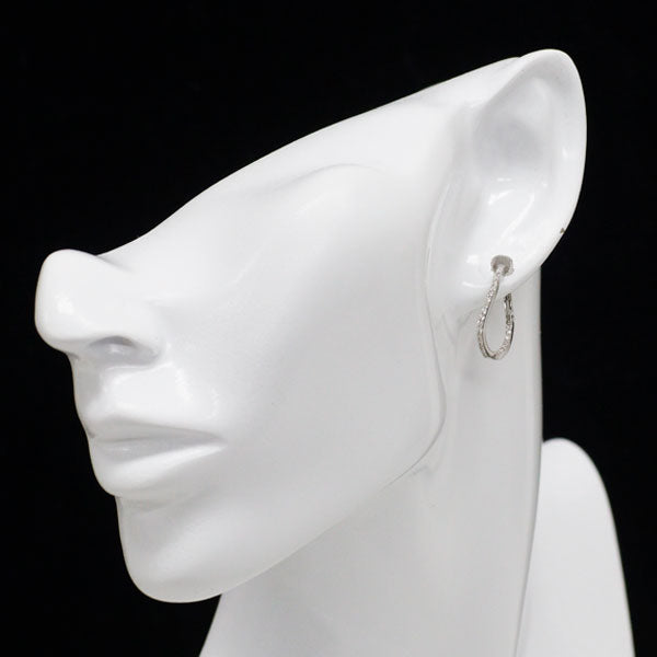 Pt900 ダイヤモンド フープ ピアス 0.40ct