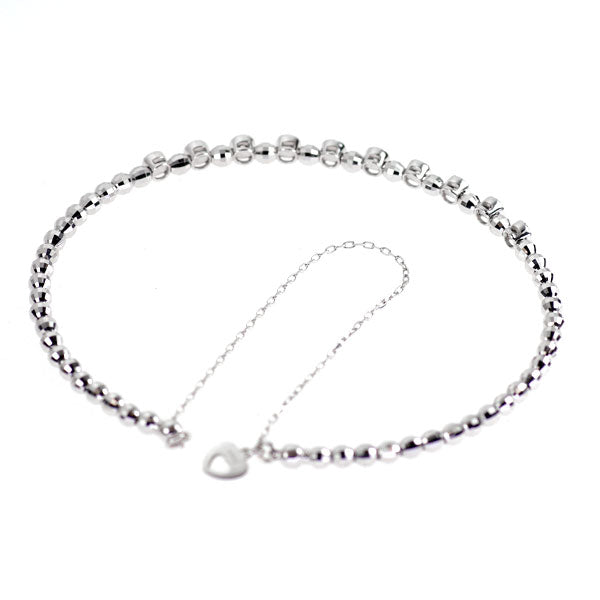 K18WG ダイヤモンド ブレスレット 0.30ct 形状記憶 ワイヤーバングル