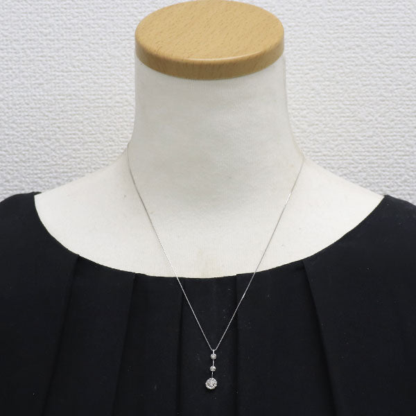 K18WG ダイヤモンド ペンダントネックレス 0.30ct